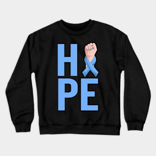 Child Abuse Prevention Awareness Month Blue Ribbon gift idea Crewneck Sweatshirt